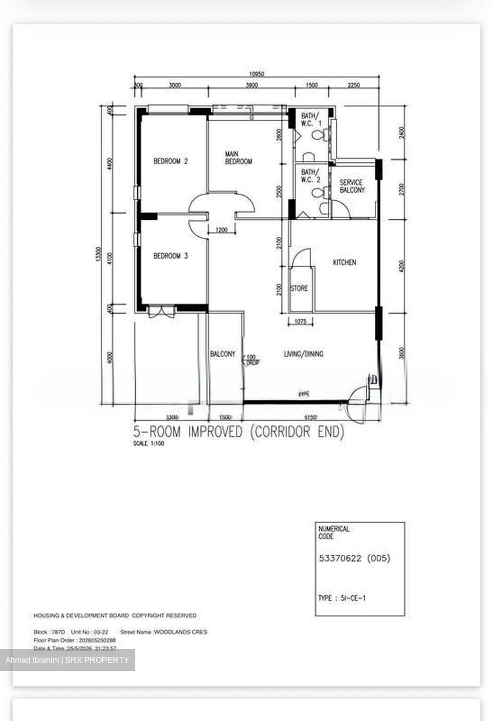 Blk 787D Woodlands Crescent (Woodlands), HDB 5 Rooms #578603411